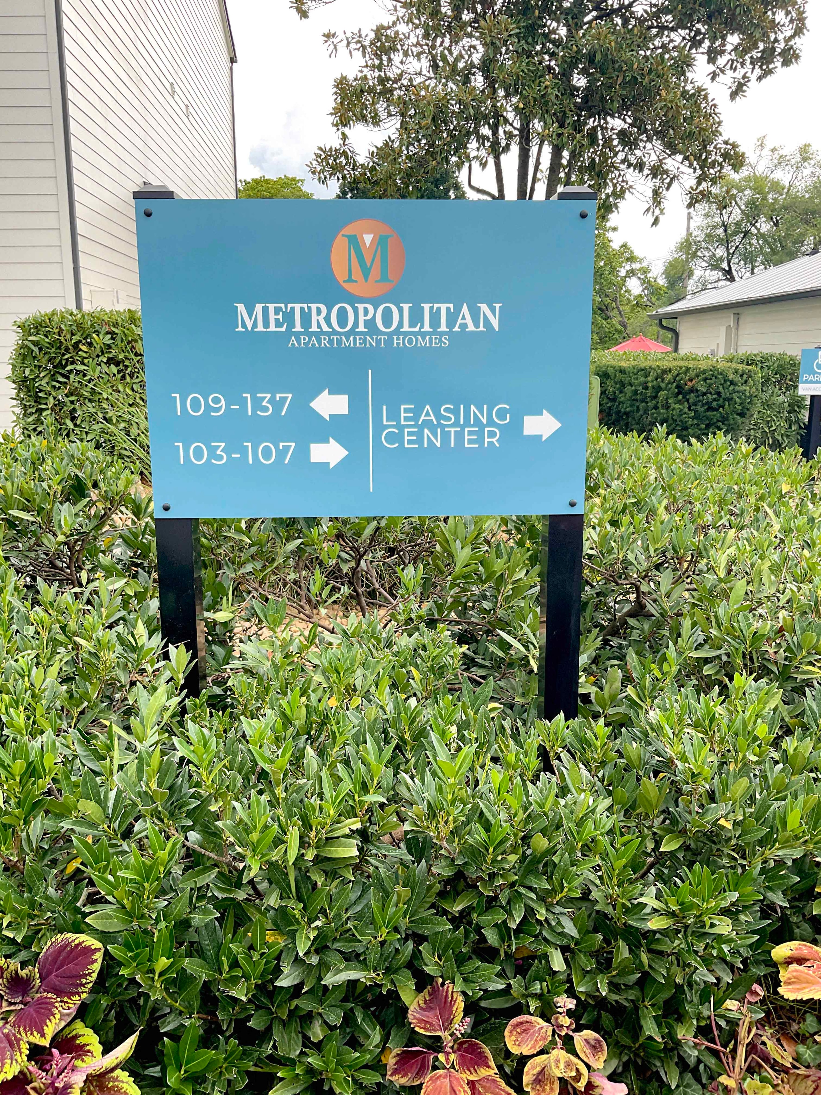 Metropolitan wayfinding sign — Magnitude