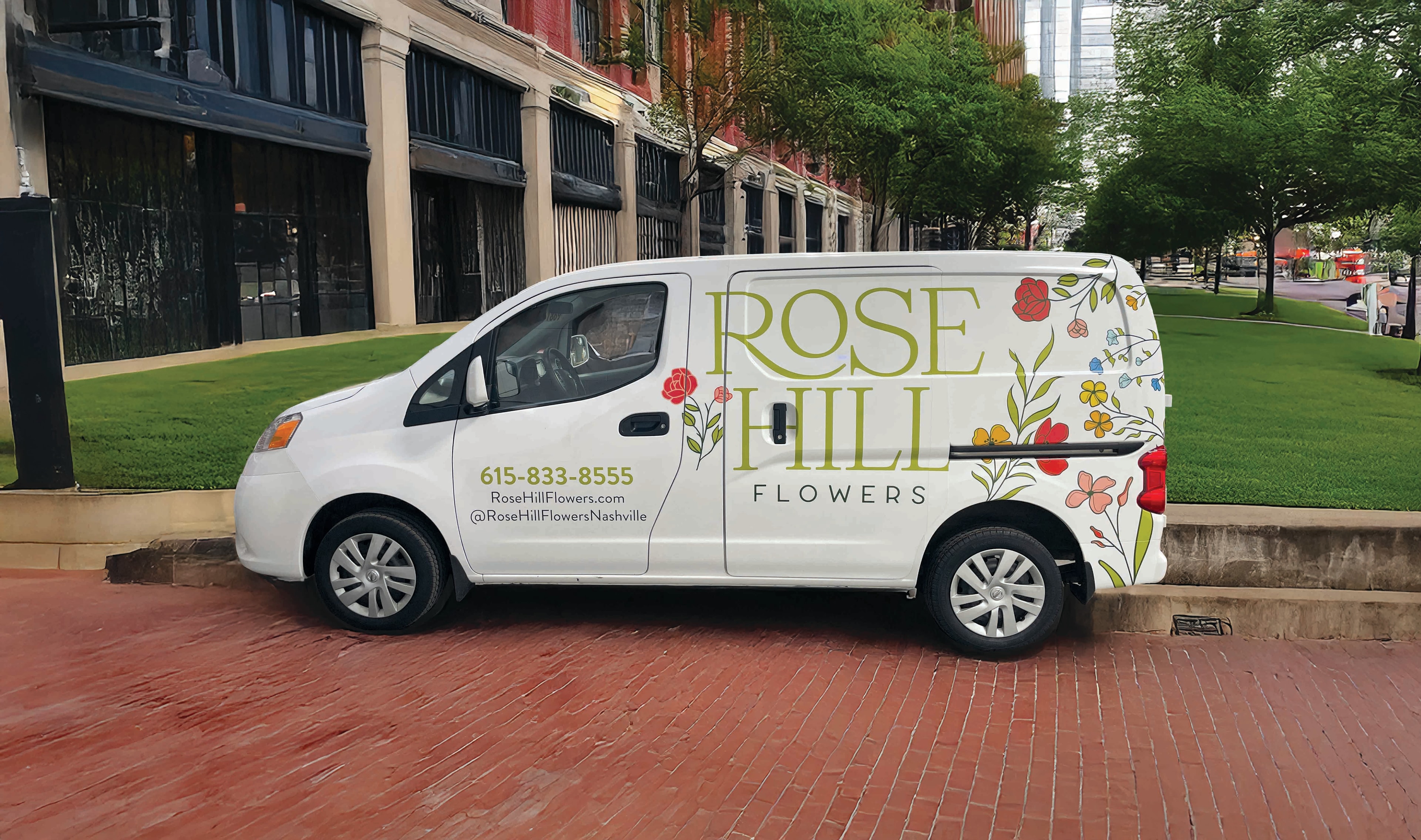Rose Hill Flowers cargo van wrap — Magnitude